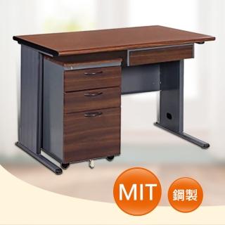 【時尚屋】BTH120CM 胡桃木紋色辦公桌櫃組(UA8-S382-11)