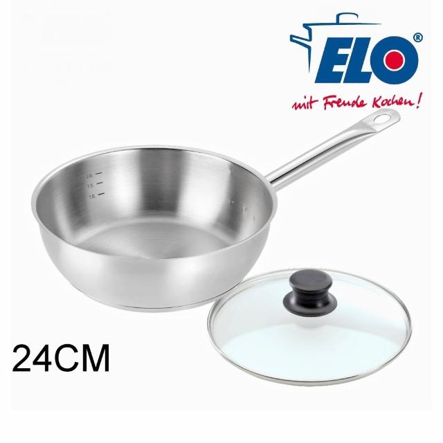 【德國ELO】不鏽鋼單柄碗形湯鍋(24CM)