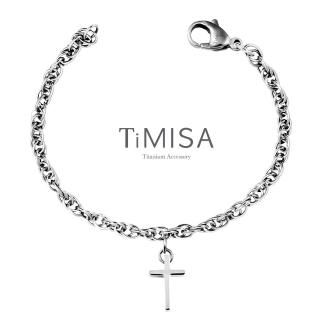 【TiMISA】承諾十字 純鈦手鍊
