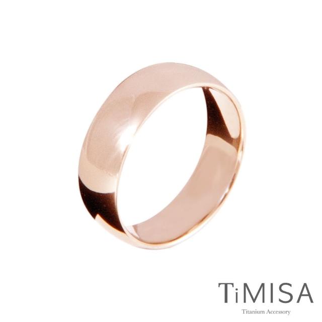 【TiMISA】純愛 純鈦戒指(玫瑰金)