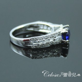 【Celosa珠寶】-光芒藍寶戒指