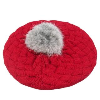 【iSFun】鬆軟棉織＊兒童貝蕾帽/紅