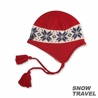 【SNOW TRAVEL】3M防風透氣保暖羊毛遮耳帽(紅色)