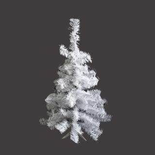 【摩達客】耶誕-2尺/2呎-60cm台灣製豪華型經典夢幻白色聖誕樹-裸樹(不含飾品/不含燈/本島免運費)
