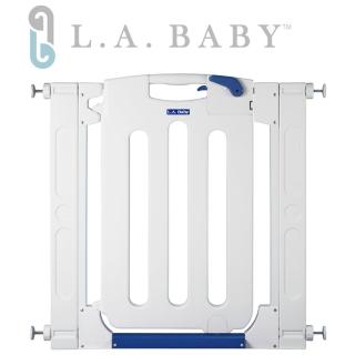 【美國 L.A. Baby】幼兒安全門欄/圍欄/柵欄(純淨白色/贈兩片延伸件)