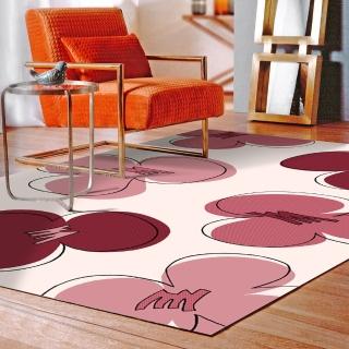 【范登伯格】比利時 花草集粉系浪漫絲質地毯(140x200cm)