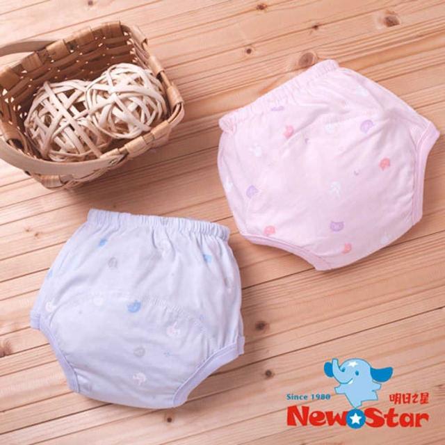 【Newstar明日之星】MIT 氣質可愛 嬰幼兒學步尿褲(薄、印花棉布、媽咪實用推薦款)