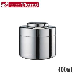 【Tiamo】0903不鏽鋼茶葉罐 儲豆罐 400ml(HG2804)