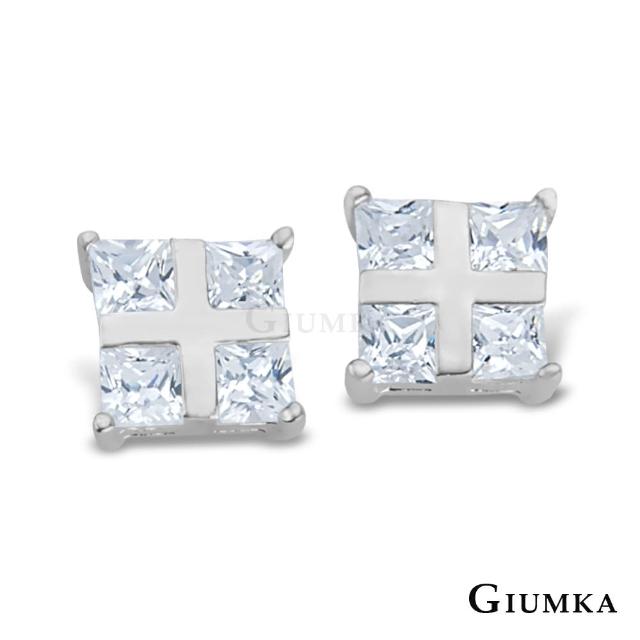 【GIUMKA】純銀耳環．十字．低敏針式(新年禮物)