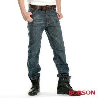 【BOBSON】男款伸縮直筒褲(1178A-53)