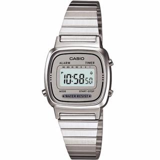 【CASIO 卡西歐】復古優雅質感時尚電子錶(銀-LA670WA-7)