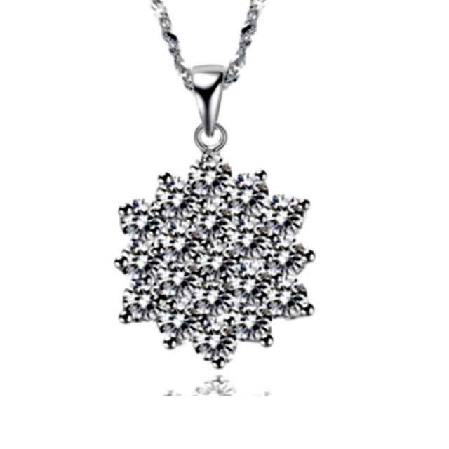 【I.Dear Jewelry】滿天星之情-正白K-星星造型晶鑽銀項鍊(滿天星)