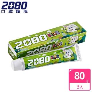 【韓國2080】強齒健齦兒童牙膏(蘋果80gX3入)
