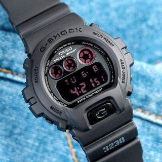 【CASIO 卡西歐】G-SHOCK 軍事風格強悍運動腕錶(黑-DW-6900MS-1DR)