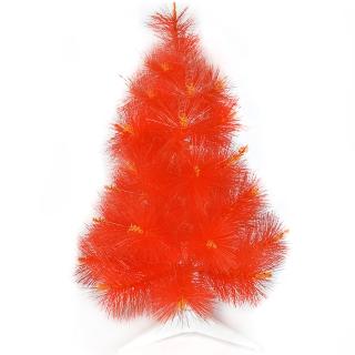 【摩達客】耶誕-2尺/2呎-60cm台灣製特級紅色松針葉聖誕樹-裸樹(不含飾品/不含燈/本島免運費)