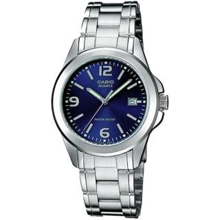 【CASIO 卡西歐】都會簡約風格數字指針錶(藍-LTP-1215A-2A)
