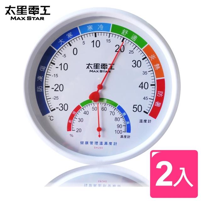 【太星電工】真安全健康管理溫濕度計(2入)