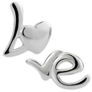 【I.Dear Jewelry】LOVE字母-愛心英文字母造型耳環