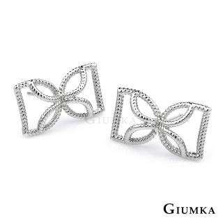 【GIUMKA】耳環．蝴蝶結．銀色(情人節禮物．送禮)