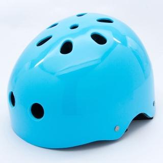 【D.L.D 多輪多】專業直排輪 溜冰鞋 自行車 安全頭盔(藍)