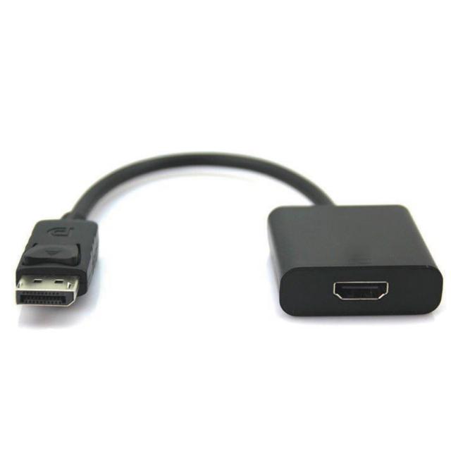 【Bravo-u】displayport 公 對HDMI 母 訊號連接線15cm(黑)