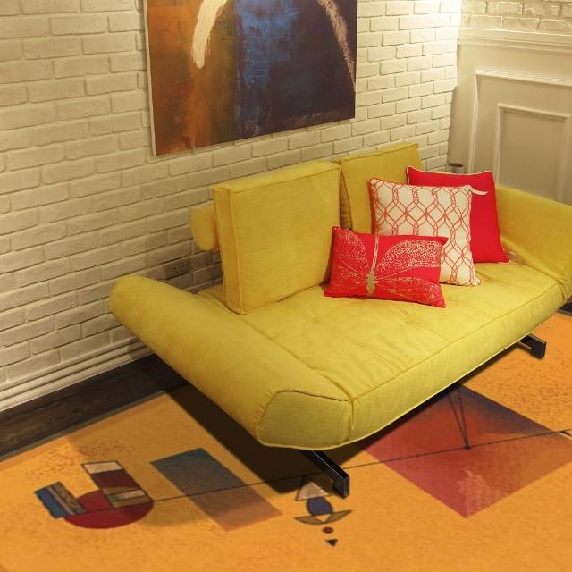 【范登伯格】比利時 拉古那抽象風地毯-律動(160x230cm/橘)