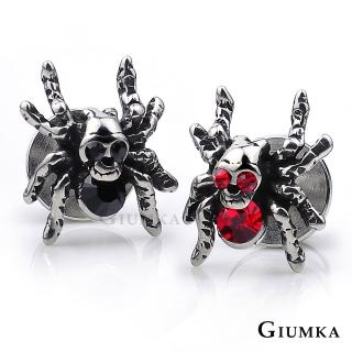 【GIUMKA】耳環．骷髏頭蜘蛛．栓扣式．單個(送禮)