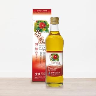 【金椿茶油工坊】紅花大苦茶油500mlx2瓶(吃得美味的新世紀健康油)