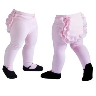 【Jazzy Toes】時尚造型棉襪_粉紅屁屁蕾絲褲襪(JTT-PINK)