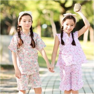 【baby童衣】女童和服 夏日短袖套裝 42188(共二色)
