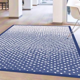 【范登伯格】比利時 夏蔓柔光絲質感地毯-漸層(160x230cm/藍)