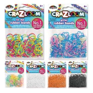 【美國Cra-Z-Art】Cra-Z-Loom彩紅圈圈編織 橡皮筋補充包C款(6包 共1500條)
