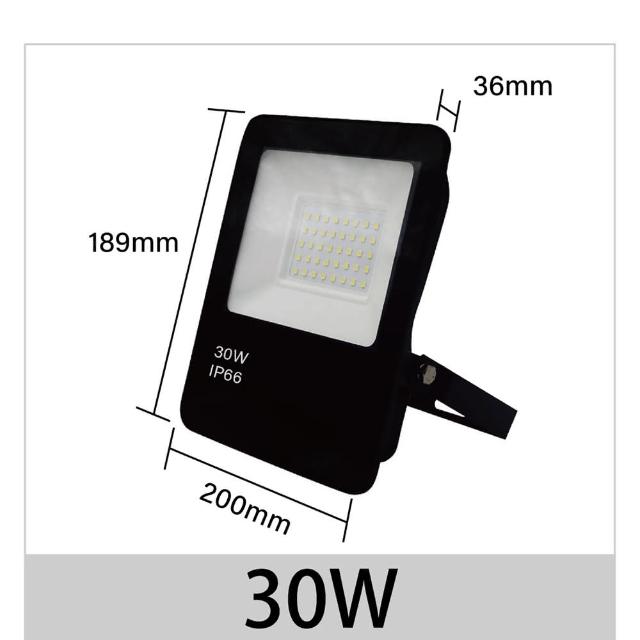 【青禾坊】歐奇OC 30W LED 戶外防水投光燈 投射燈-1入(超薄 IP66投射燈 CNS認證)