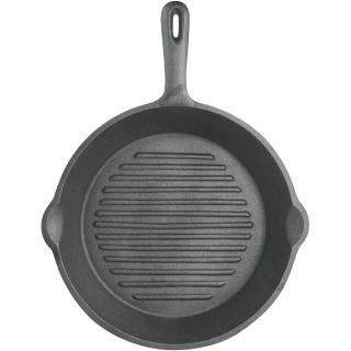 【KitchenCraft】鑄鐵煎烤盤 圓凸紋(平底鑄鐵烤盤 煎盤)