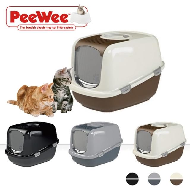 【PeeWee 必威】加大屋型雙層貓便盆(PW-E420)