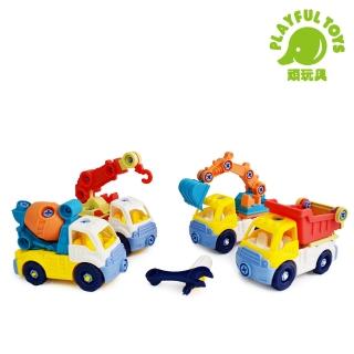 【Playful Toys 頑玩具】益智拆裝工程車(玩具車 工程車玩具 車車玩具)