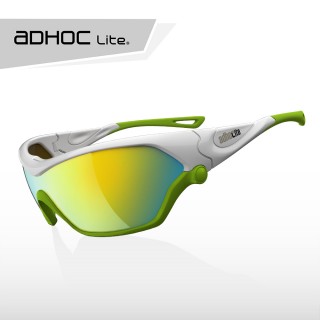 【aDHOC Lite II】運動太陽眼鏡(白綠色系)