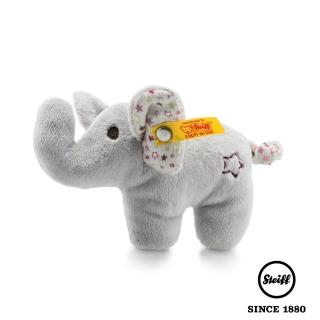 【STEIFF德國金耳釦泰迪熊】Mini Elephant 大象(嬰幼兒手搖鈴-沙沙聲)