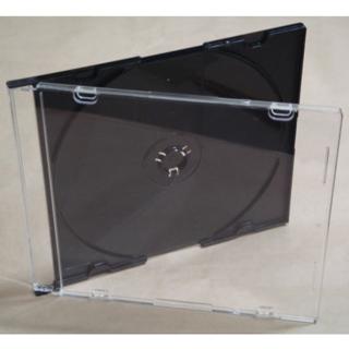 【【臺灣製造】】12CM專用 5mm slim case黑底PS壓克力CD盒/DVD盒/光碟盒/CD殼(50個)