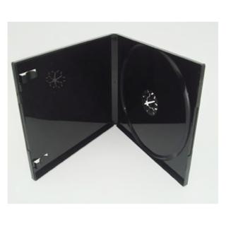 【臺灣製造】單片裝 10mm 摔不破PP黑色鏡面 CD盒/DVD盒/光碟盒/CD殼/有膜(100個)