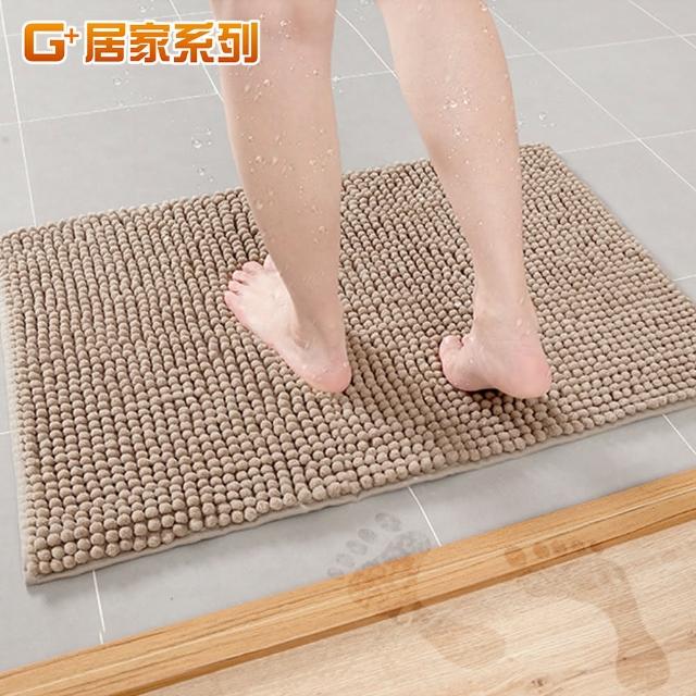 【G+ 居家】浴室超細纖維短毛吸水止滑地墊(40x60cm)