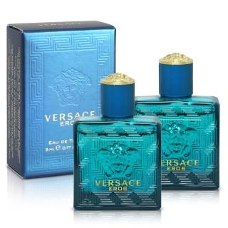 【Versace 凡賽斯】組合-艾諾斯．愛神男性淡香水小香5ml(專櫃公司貨)