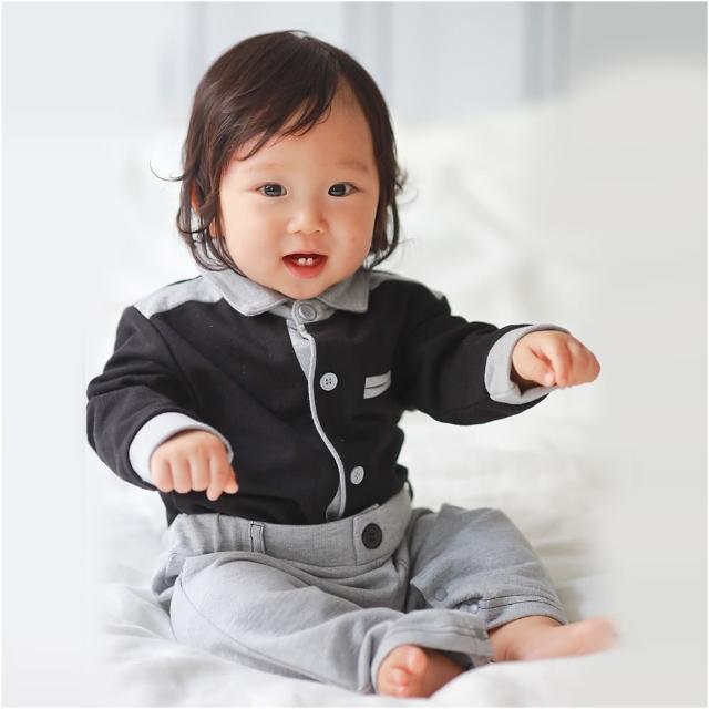 【baby童衣】紳士造型假兩件長袖連身衣 70111(共1色)
