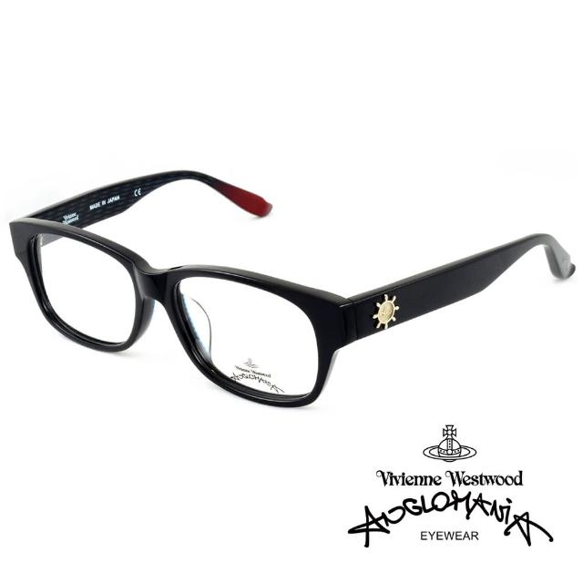 【Vivienne Westwood】Anglomania獨特造型★立體圖案光學眼鏡(黑紅 AN230-C3)
