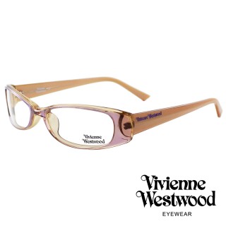 【Vivienne Westwood】英國薇薇安魏斯伍德素面極簡時尚光學眼鏡(粉 VW192M02)
