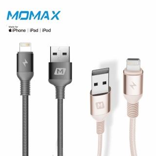 【Momax】Elite link Lightning三重編織線1.2M-DL11(堅韌不斷/高密度尼龍編織款)