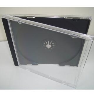 【臺灣製造】10.4mm jewel case 黑色PS壓克力CD盒/DVD盒/光碟盒/CD殼 單片裝(100個)