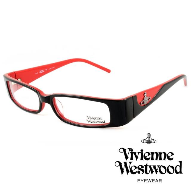 【Vivienne Westwood】英國薇薇安魏斯伍德簡約時尚★浮雕土星光學眼鏡(紅  VW118-01)