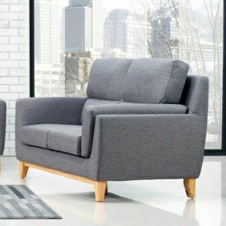 【AS雅司設計】愛妮莎灰布全拆式高背雙人坐沙發-157x92x98cm