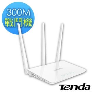 【Tenda 騰達】F3 v2 無線N300簡易安裝分享器(三根高增益全向型天線)